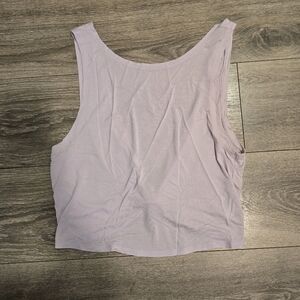 Aerie Offline, Sz M,  Pinky Lavender Sleeveless Women's Cropped Top